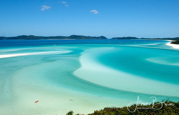 Kayaking at Whitehaven Beach