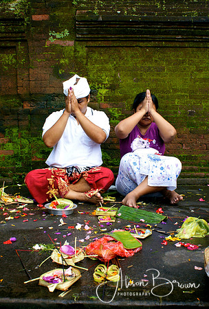 Prayer at Tampak Siring Temple